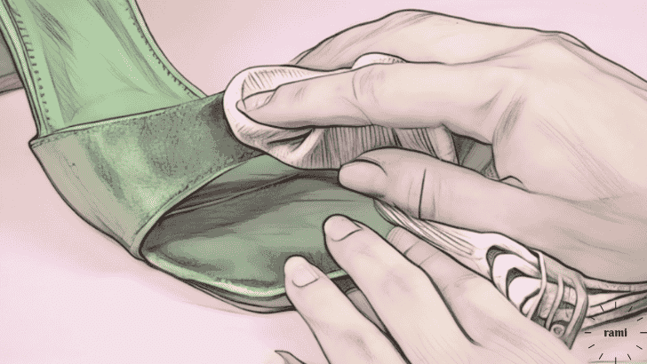 how to clean satin shoes